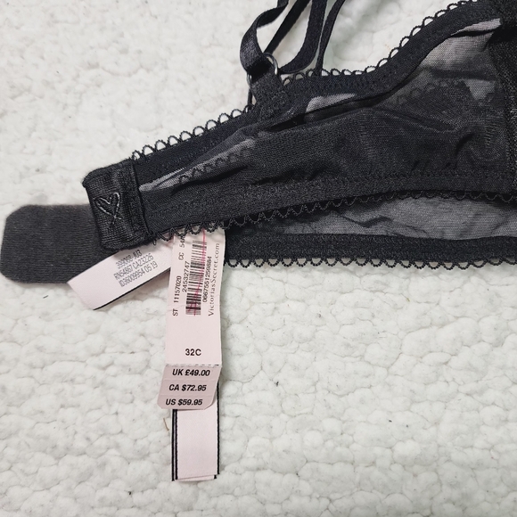 NWT VS Dream Angels Leather Heart Bra - Picture 6 of 6